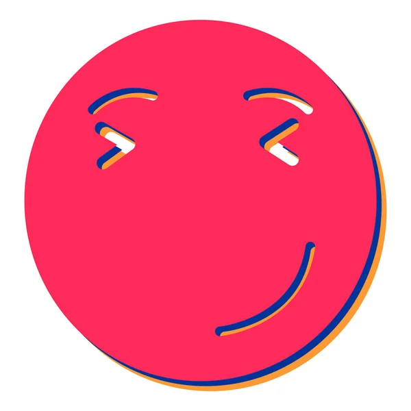 Gesichtsausdruck Emoticon Symbol Vektor Illustration Design — Stockvektor