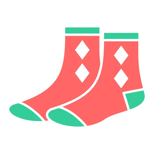 Шкарпетки Простий Дизайн Піктограми Веб — стоковий вектор