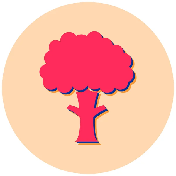 Δέντρο Web Εικονίδιο Απλή Απεικόνιση — Διανυσματικό Αρχείο