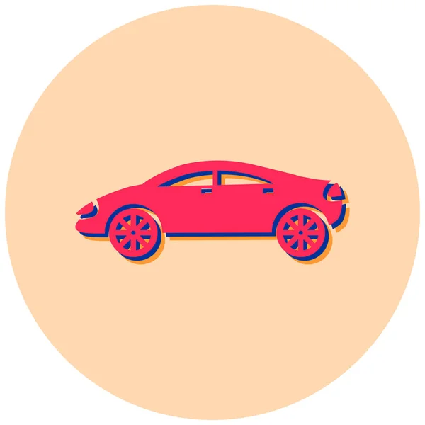 Carro Ícone Web Ilustração Simples — Vetor de Stock