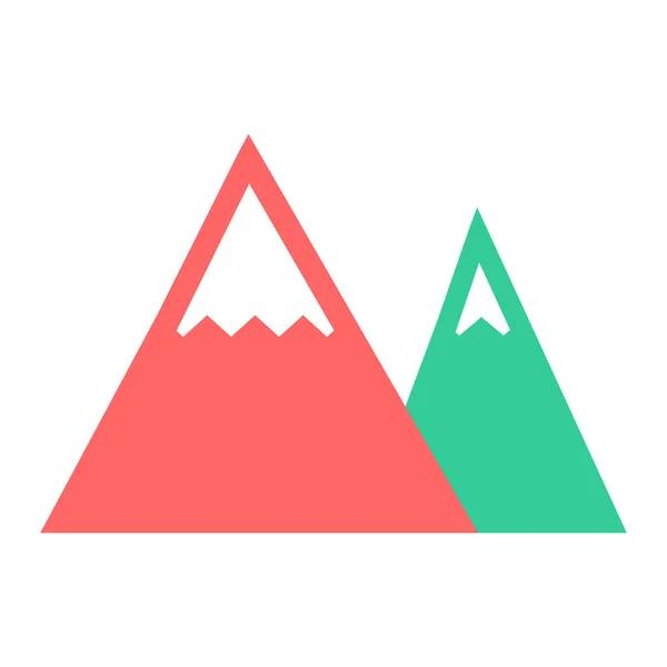 Berge Icon Vektor Isoliert Auf Weißem Hintergrund Für Ihre Web — Stockvektor