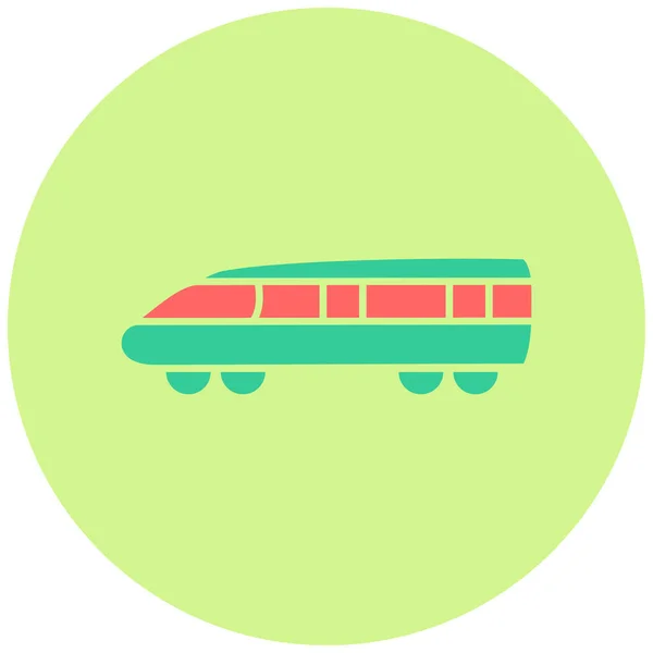 電車のベクトルのアイコン現代的なシンプルなデザイン — ストックベクタ