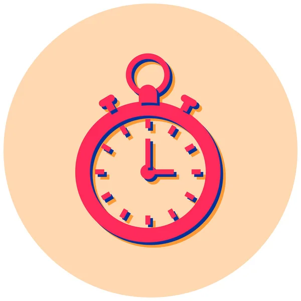 Ist Uhr Web Symbol Einfache Illustration — Stockvektor