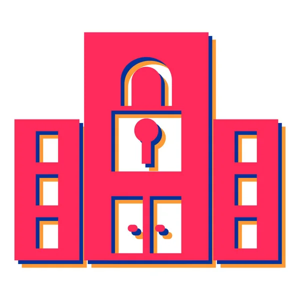 Lock Icon Vector Illustration — Stock Vector