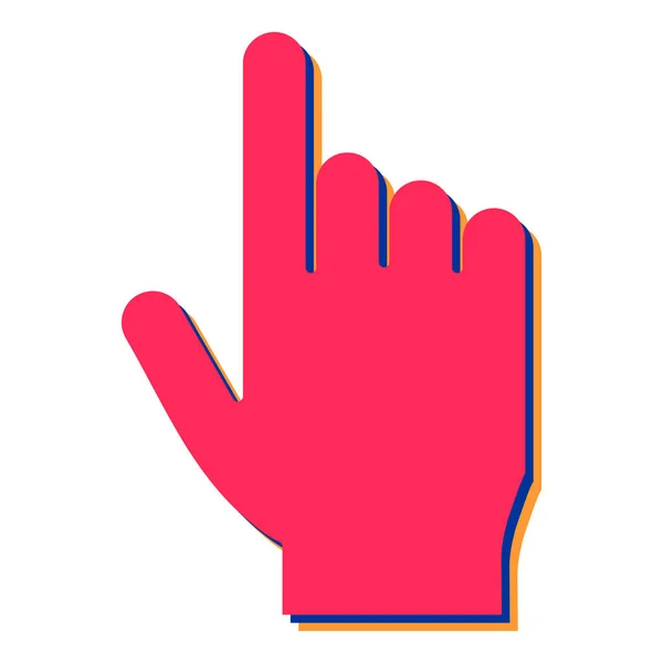 Handgesten Symbol Vektorillustration — Stockvektor
