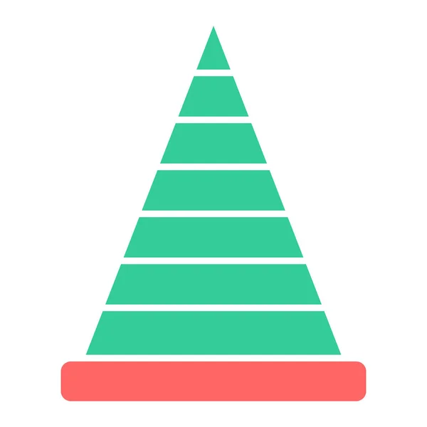 Піраміда Веб Іконка Проста Ілюстрація — стоковий вектор