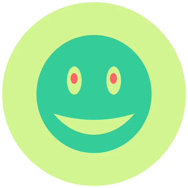 Smile Web Icon Simple Illustration — Stock Vector