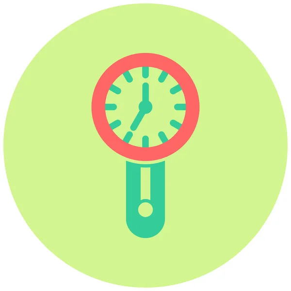 Oldtimer Uhr Web Ikone Einfaches Design — Stockvektor