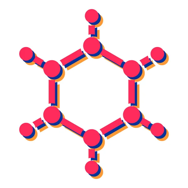 Vektorová Ilustrace Ikony Molekuly — Stockový vektor