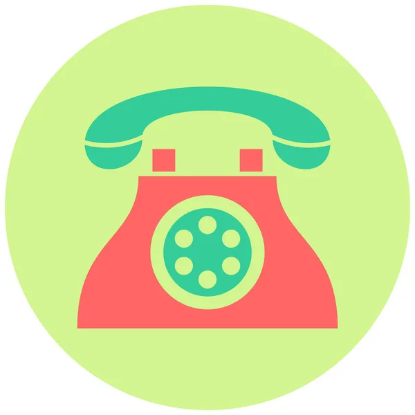 Telefon Web Symbol Einfache Illustration — Stockvektor