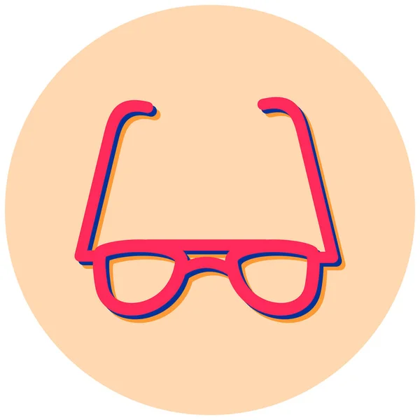 Lunettes Icône Web Illustration Simple — Image vectorielle