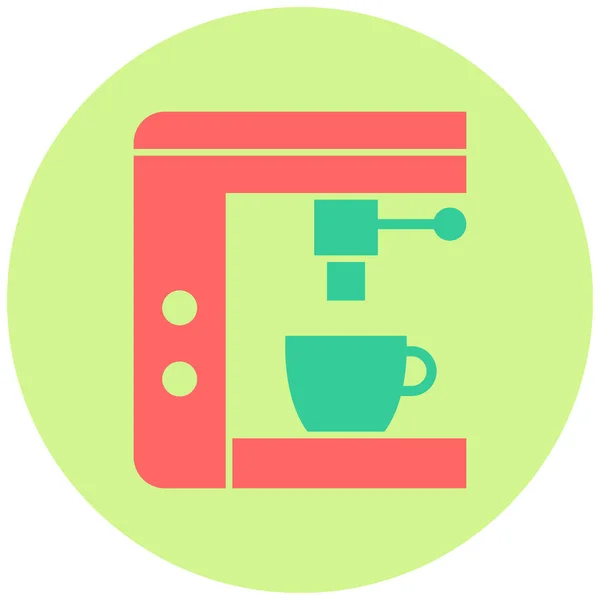 Café Icono Web Ilustración Simple — Archivo Imágenes Vectoriales