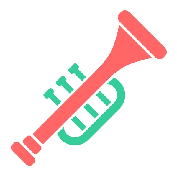 Trumpet Web Icon Simple Design — Stock Vector