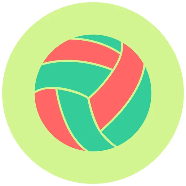 Волейбол Плоский Вектор Піктограма — стоковий вектор