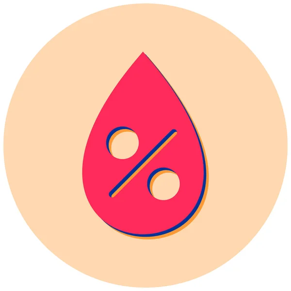 Blood Drop Web Icon — Stock Vector