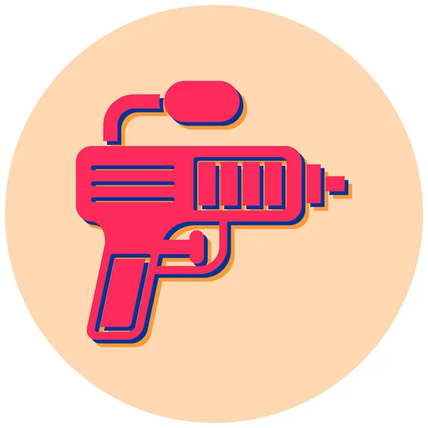 Gun Web Icon Simple Illustration — Stock Vector