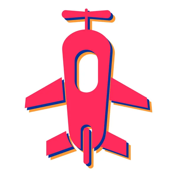 Icono Del Avión Diseño Plano — Archivo Imágenes Vectoriales