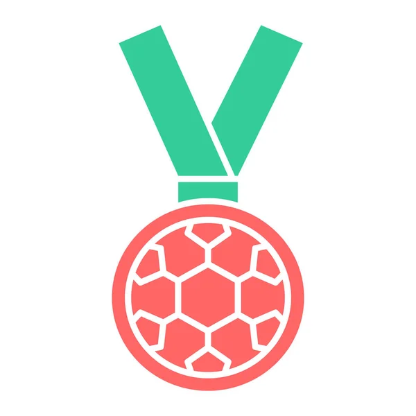 Medaille Icoon Eenvoudige Illustratie Van Voetbal Vector Pictogrammen Voor Web — Stockvector