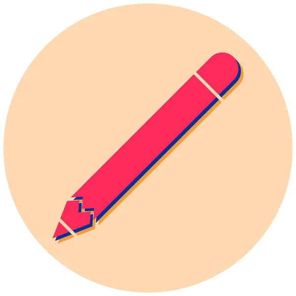 Bleistift Symbol Vektor Illustration — Stockvektor