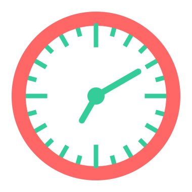 Saat. Web simgesi basit illüstrasyon