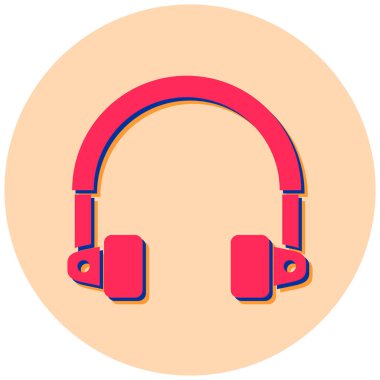 Kulaklık. Web simgesi basit tasarım