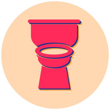 Tuvalet. Web simgesi basit tasarım