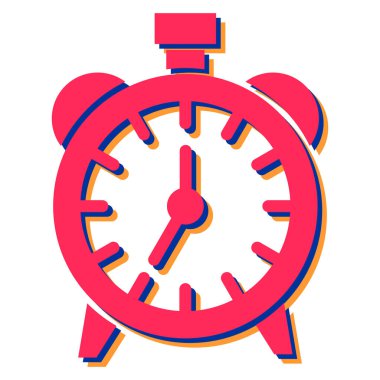 saat zaman simgesi vektör illüstrasyon grafik tasarımı