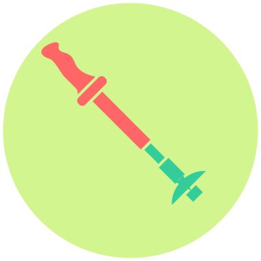 Yürüyüş Kutbu simgesinin vektör illüstrasyonu