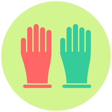 Eldiven. Web simgesi basit illüstrasyon