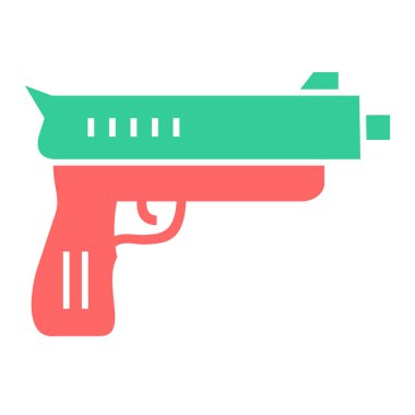 Silah. Web simgesi basit illüstrasyon