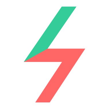 Elektrik güç vektör simgesi