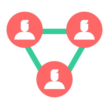 ağ paylaşım vektörü simgesi