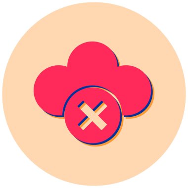 Bulut. Web simgesi basit tasarım