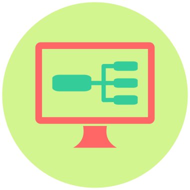 Ux Tasarım Web simgesi basit illüstrasyon