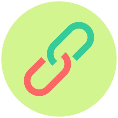 Bağlantı. Web simgesi basit illüstrasyon