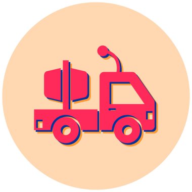 Kamyon. Web simgesi basit illüstrasyon