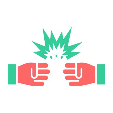 Beyaz arkaplanda izole edilmiş dövüş