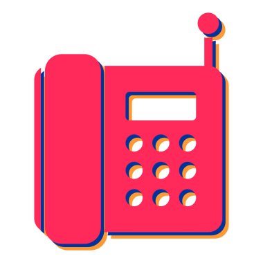 telefon simgesi vektör illüstrasyonu