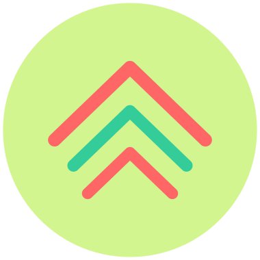 Seviyeyi yükselt. Web simgesi basit illüstrasyon