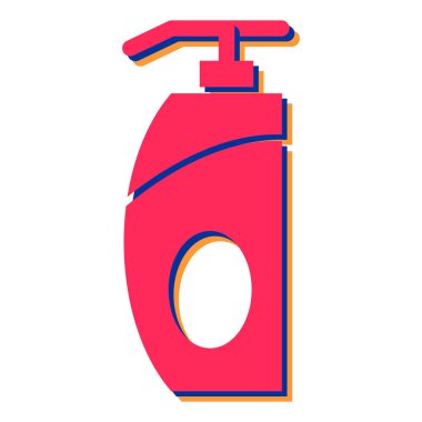 Kırmızı yangın söndürücü simgesinin vektör çizimi