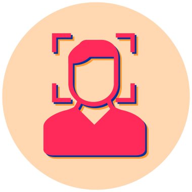 kullanıcı. Web simgesi basit illüstrasyon