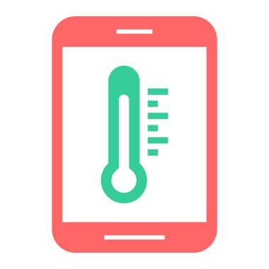 Termometre Düz Vektör Simgesi