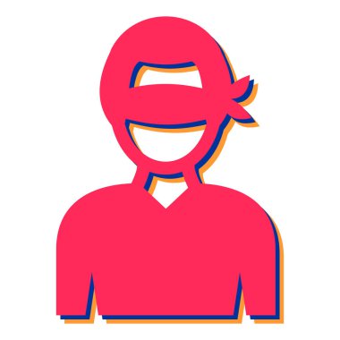 Sakallı ve saç stili bir adam, vektör çizimi.