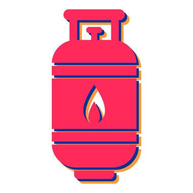 Yangın musluğu simgesi. Beyaz arkaplanda izole edilmiş web tasarımı için gaz sobası vektör simgelerinin basit çizimi