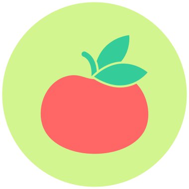 mandarin. Web simgesi basit illüstrasyon