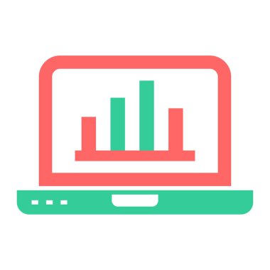 Bilgisayar. Web simgesi basit illüstrasyon