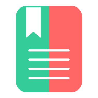 Kitap. Web simgesi basit illüstrasyon