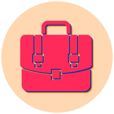 Çanta. Web simgesi basit illüstrasyon