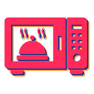 Mutfak aletleri ikonu. Web için tost makinesi vektör simgelerinin düz çizimi