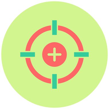 Nişan al. Web simgesi basit illüstrasyon